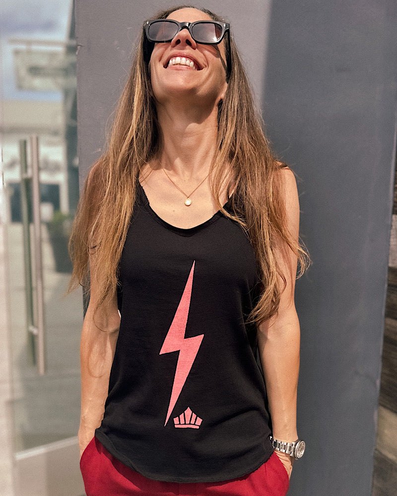 Bolt Crown Women's Racer Back Tank