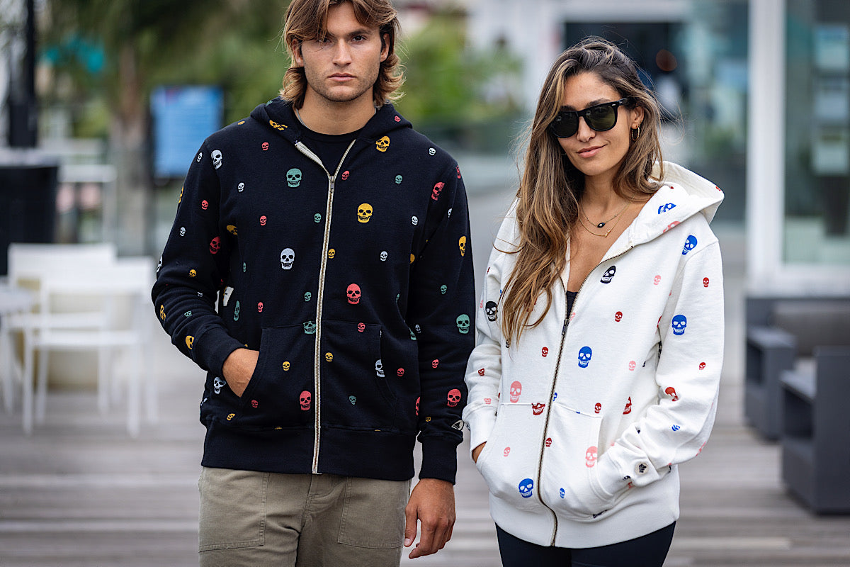 Skull Yard Zip Hoody
