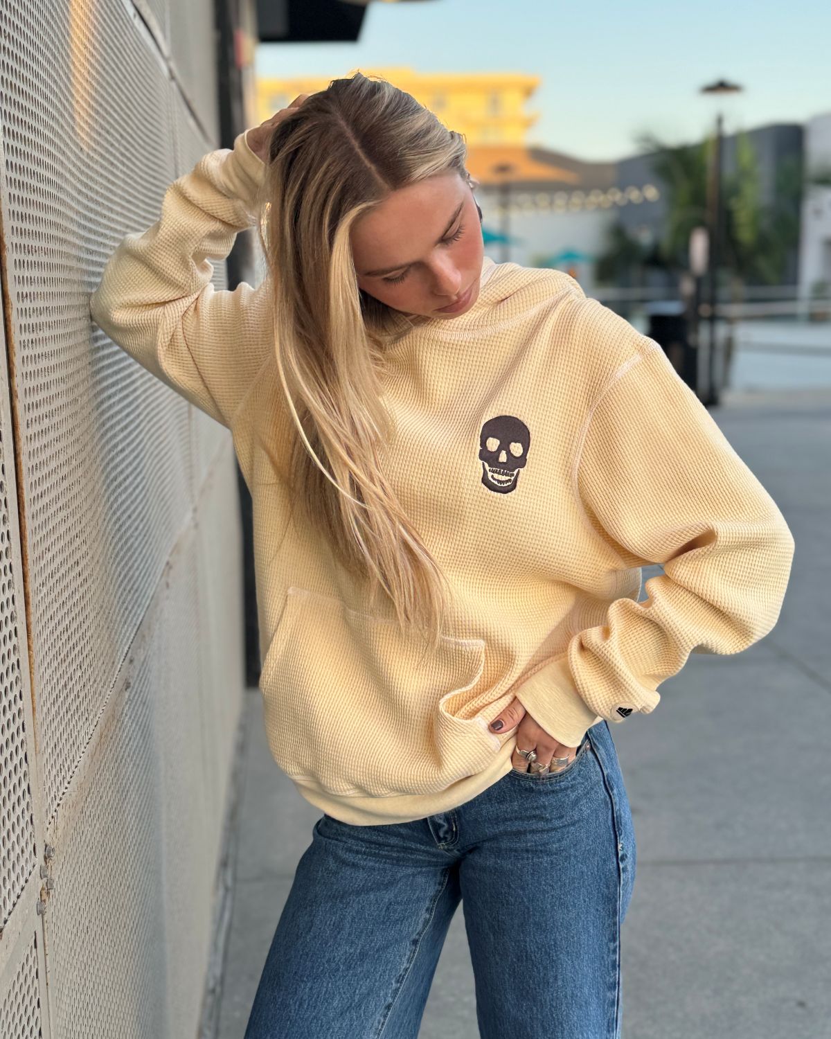 OG Skull Waffle Hoody