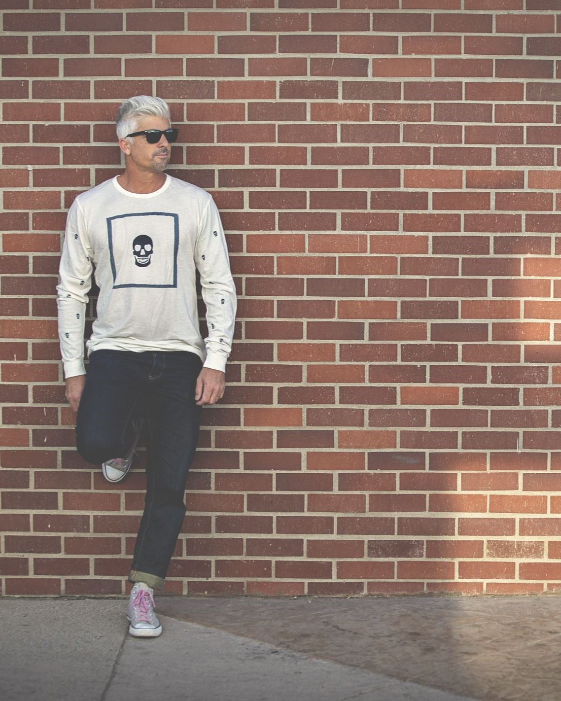 Skull Box Long Sleeve Tee