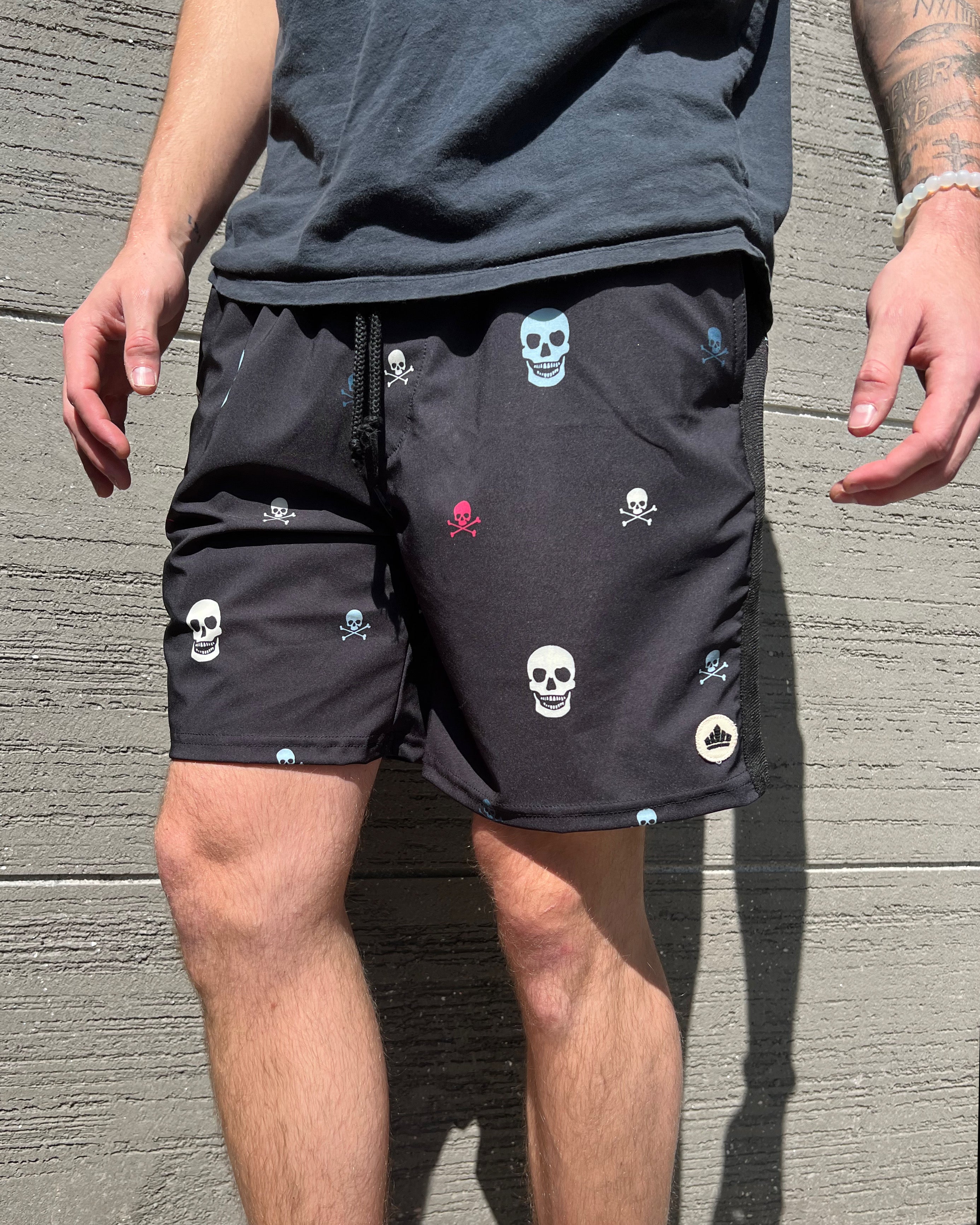 Dos Skulls Poolside Short