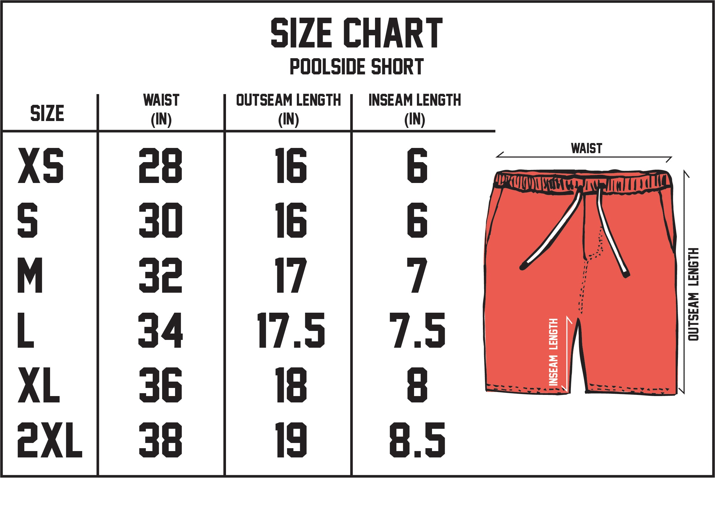 Dos Skulls Poolside Short