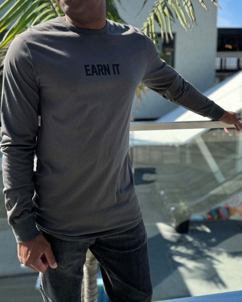 Earn It Crown Long Sleeve Tee