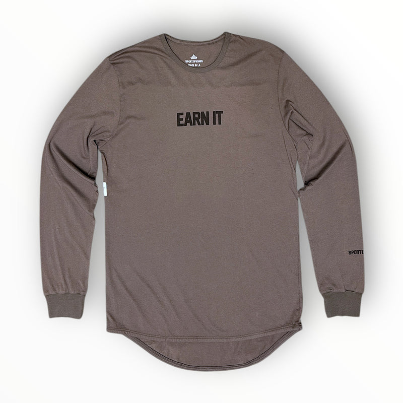 Earn It Crown Long Sleeve Tee