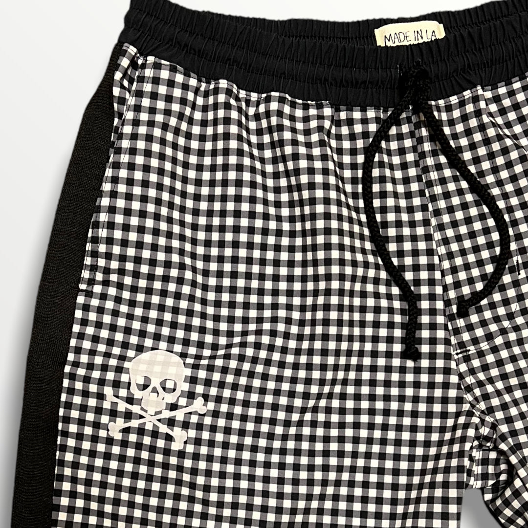 Gingham Skull Short